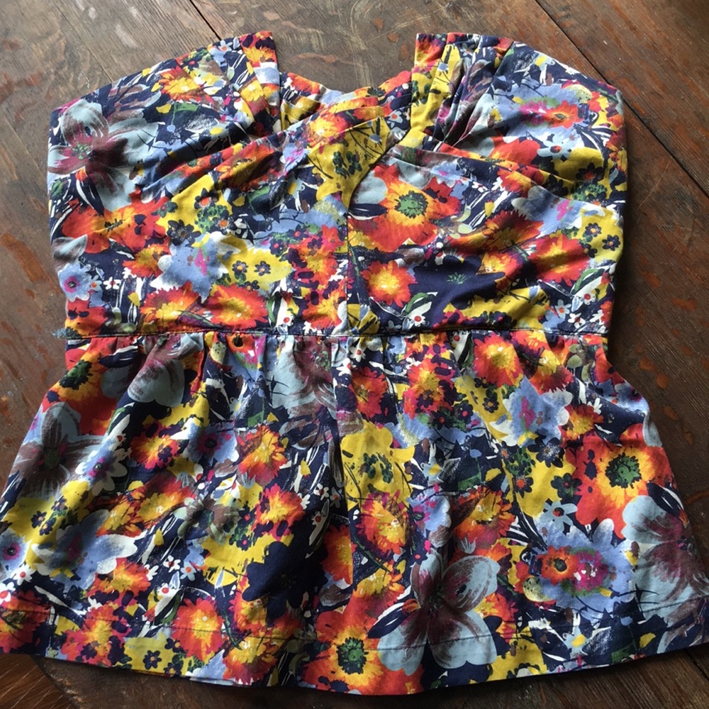 Anthropologie sleeveless Peplum Top